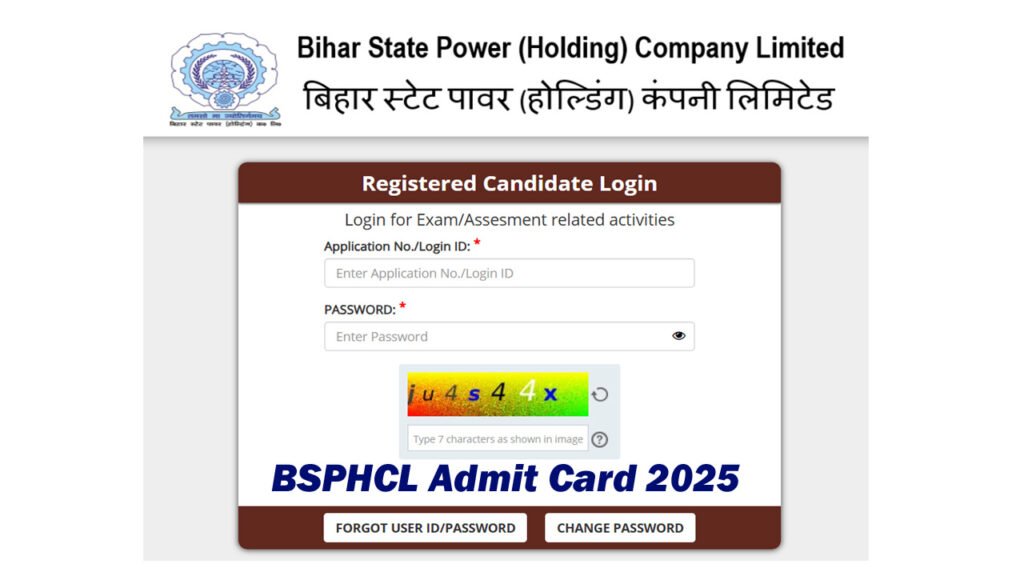 BSPHCL JEE Clerk Assistant Admit Card 2025